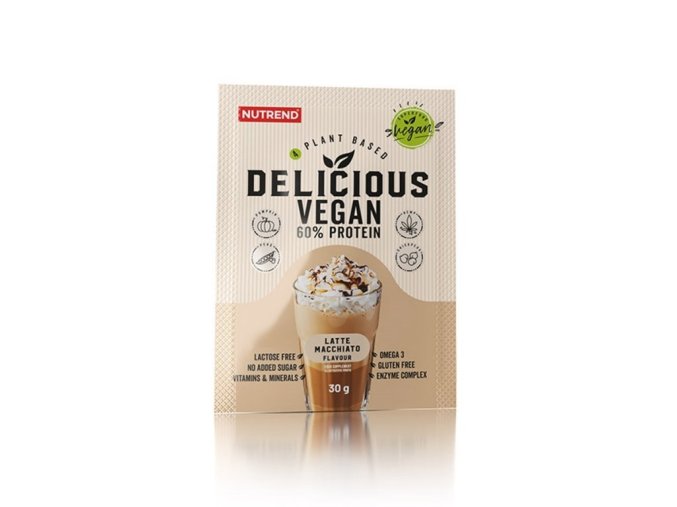 nápoj Nutrend DELICIOUS VEGAN PROTEIN 450g latte macchiato