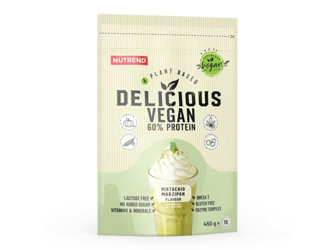 nápoj Nutrend DELICIOUS VEGAN PROTEIN 450g pistácie+marcipán