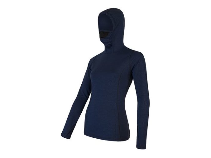triko dlouhé dámské SENSOR MERINO DOUBLE FACE deep blue