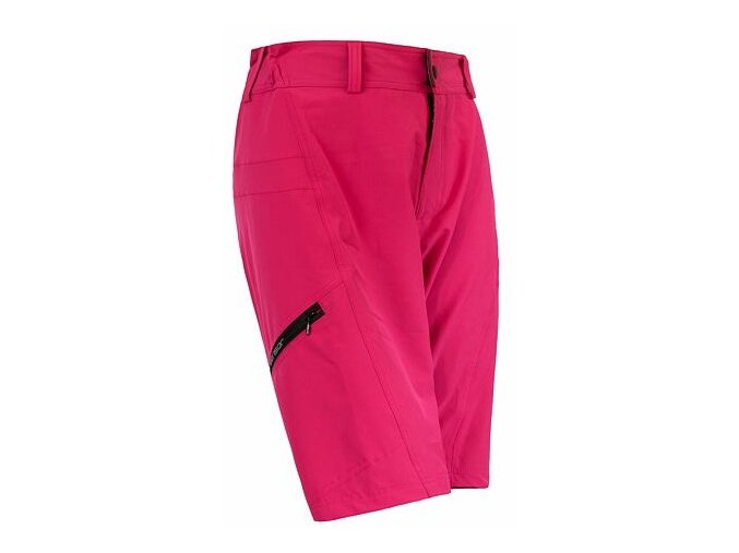 kalhoty krátké dámské SENSOR HELIUM  s cyklovložkou hot pink (Velikost L)