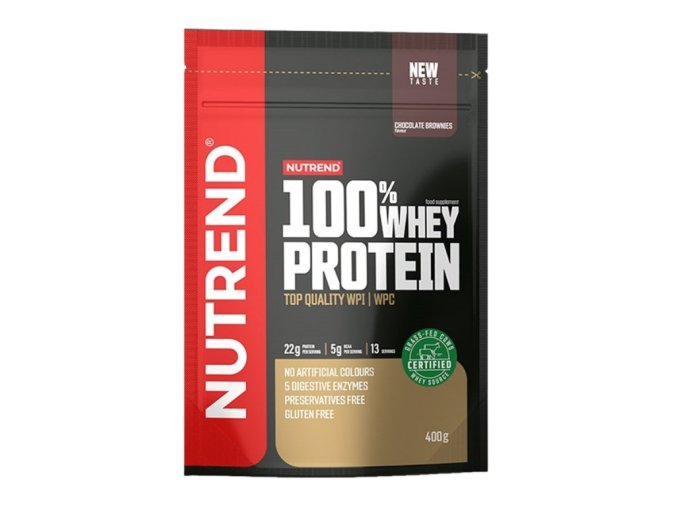 nápoj Nutrend 100% WHEY PROTEIN 400g čokoládové brownies