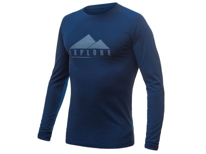 triko dlouhé pánské SENSOR MERINO AIR PT EXPLORE tmavě modré (Velikost L)