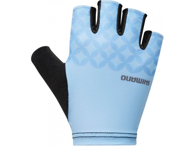 rukavice cyklistické dámské Shimano SUMIRE světle modré (Velikost L)