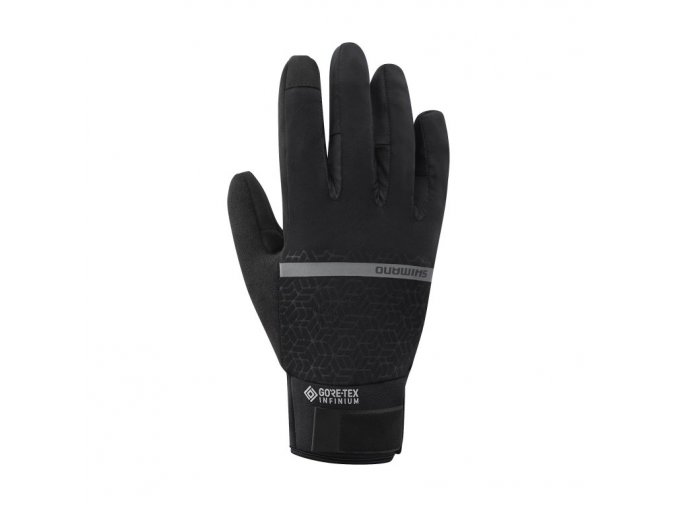 rukavice cyklistické unisex Shimano INFINIUM™ INSULATED černé (Velikost M)