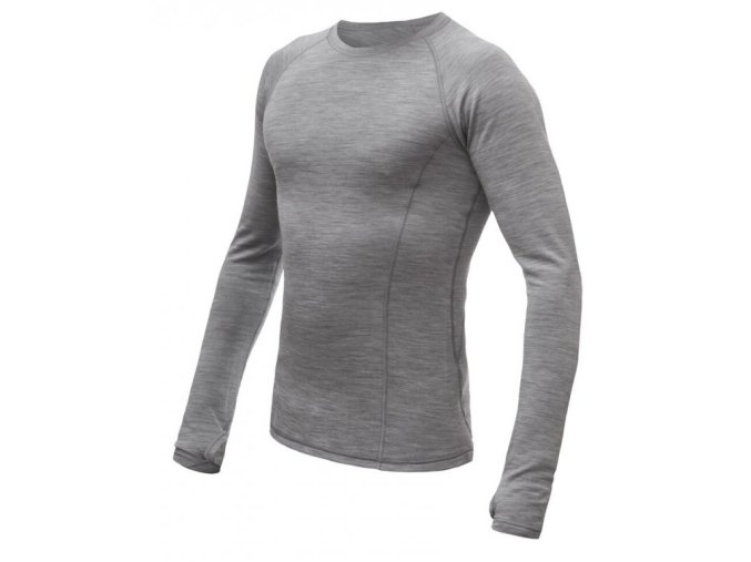 triko dlouhé pánské SENSOR MERINO BOLD šedé (Velikost L)