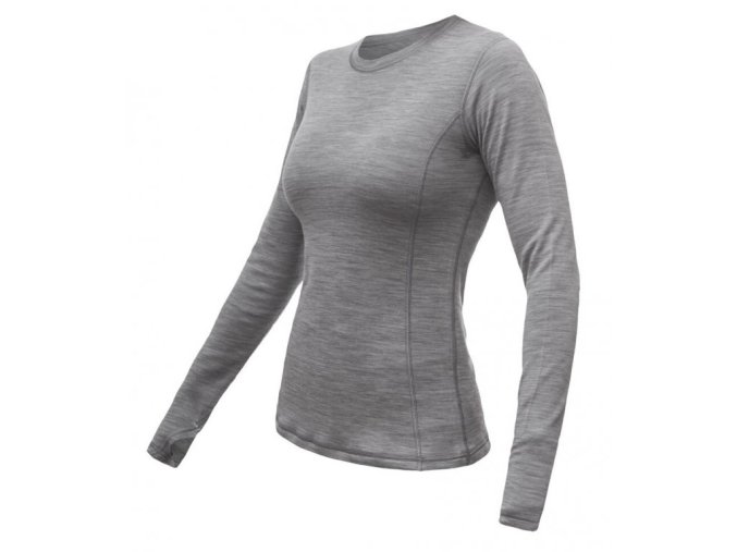 triko dlouhé dámské SENSOR MERINO BOLD šedé (Velikost L)