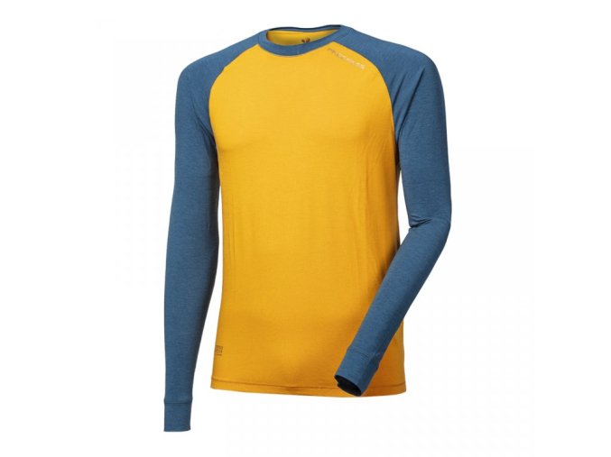 triko dlouhé pánské Progress NDR coffee petrol/kari (Velikost L)