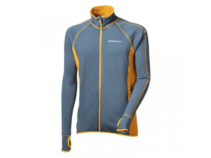 mikina pánská Progress TOREZ modrošedá/kari (Velikost L)