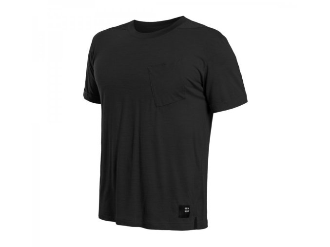 triko krátké pánské SENSOR MERINO AIR TRAVELLER černé (Velikost L)