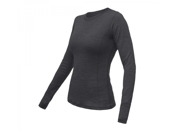 triko dlouhé dámské SENSOR MERINO BOLD tmavě šedé (Velikost L)