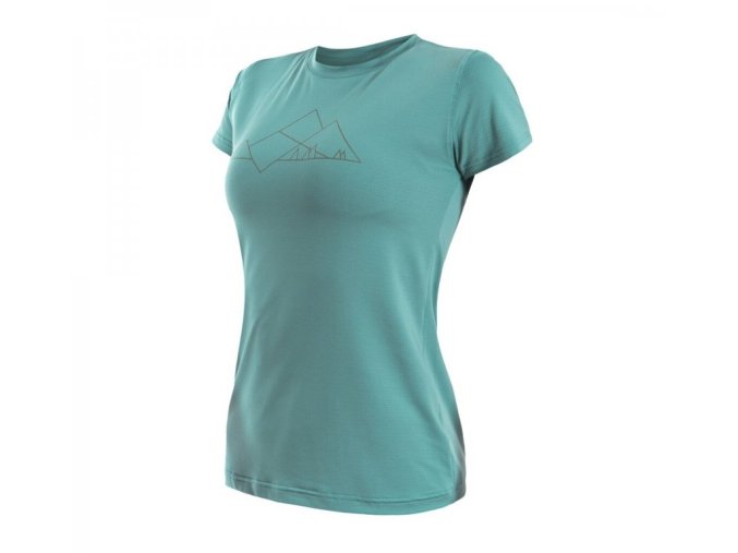 triko krátké dámské SENSOR COOLMAX TECH MOUNTAINS mintové (Velikost L)
