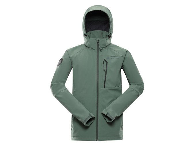 bunda pánská ALPINE PRO HOOR softshellová zelená