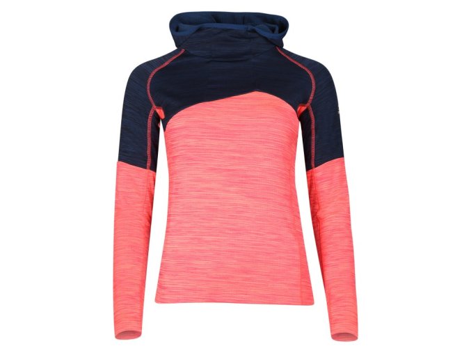 mikina dámská ALPINE PRO GORFA rychleschnoucí oranžová (Velikost L)