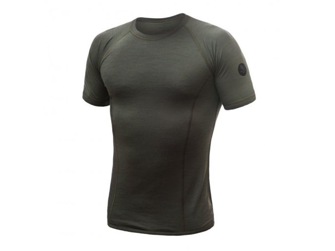 triko krátké pánské SENSOR MERINO AIR olivové