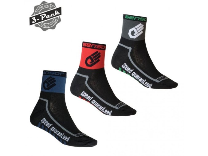 ponožky SENSOR RACE LITE HAND 3pack NEW (Velikost 3-5)