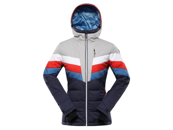 bunda dámská ALPINE PRO FEEDRA s membránou PTX modrá (Velikost L)