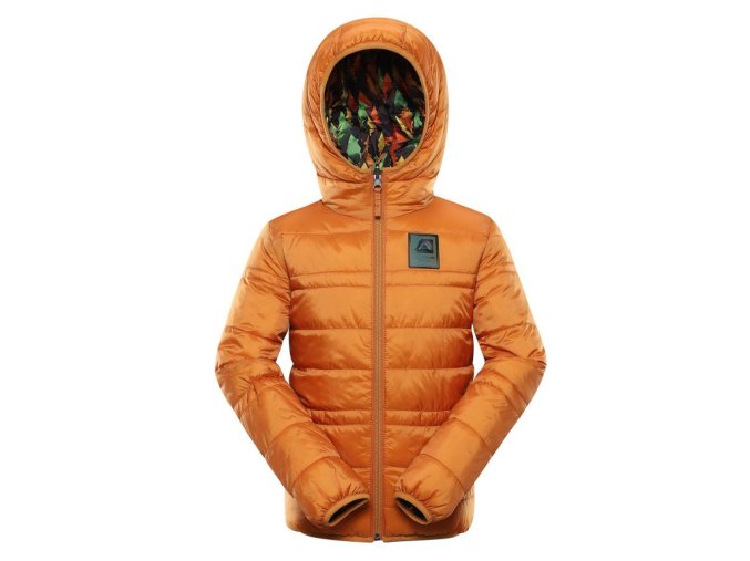 bunda dětská oboustranná ALPINE PRO EROMO HI-THERM hnědá