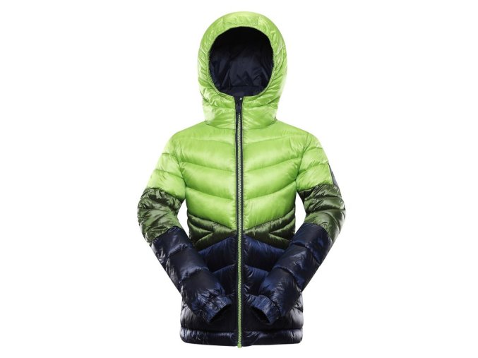 bunda dětská ALPINE PRO ROGO HI-THERM zelená (Velikost 104/110)