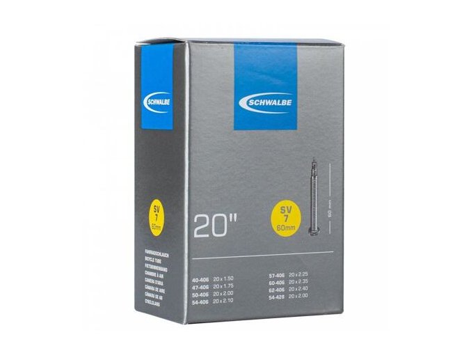 duše SCHWALBE SV7 20"x1.50-2.40 (40/62-406) SV/60mm