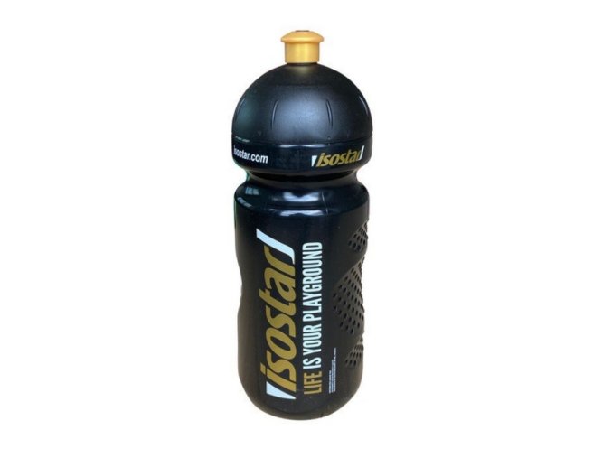 lahev ISOSTAR 650ml push pull černo-zlatá