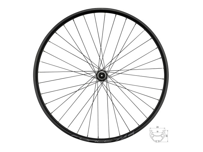 kolo zadní FORCE XC DISC 622x19 FHM3050-CL 36d