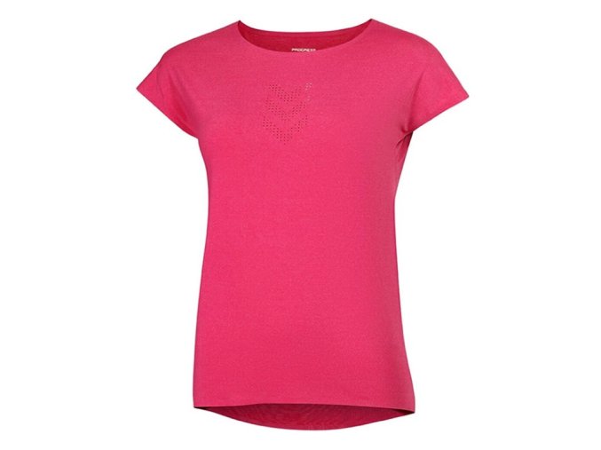 triko krátké dámské Progress TECHNICA malinový melír (Velikost S)