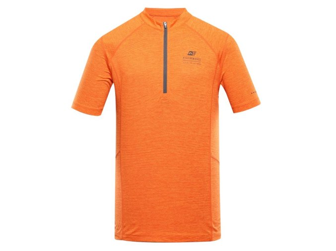 triko pánské krátké ALPINE PRO GERET rychleschnoucí oranžové (Velikost L)
