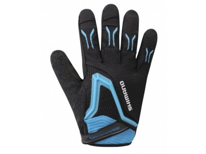 rukavice Shimano Free ride celoprsté černé (Velikost XXL)