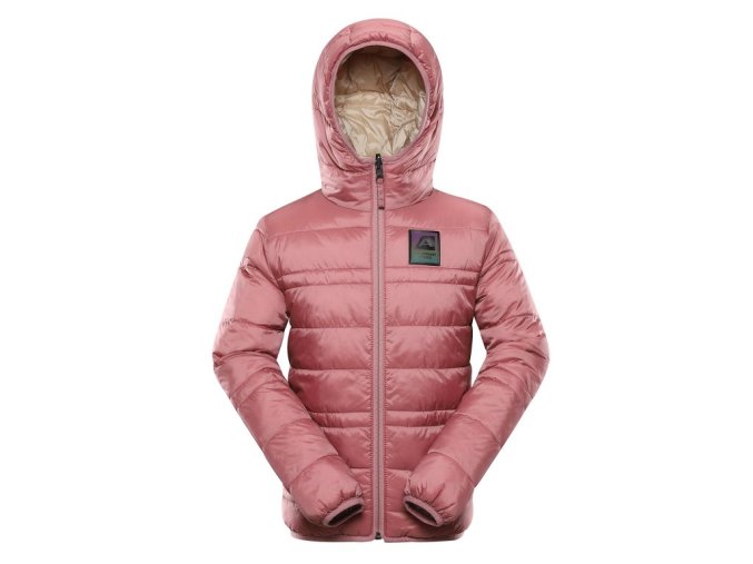 bunda dětská oboustranná ALPINE PRO EROMO HI-THERM růžová (Velikost 104/110)