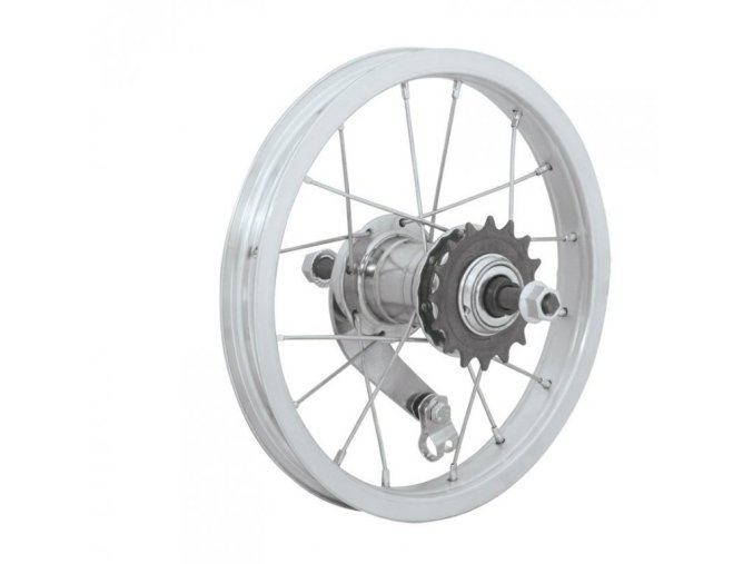 kolo zapletené s torpédem Velosteel 16" 305-21 zadní 16 děr stříbrné