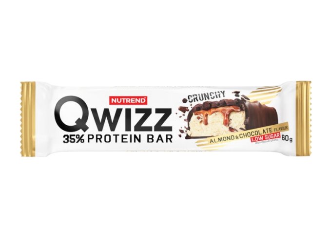 tyčinka Nutrend QWIZZ PROTEIN BAR mandle+čokoláda 60g