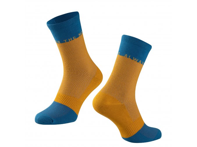 ponožky FORCE MOVE, žluto-modré