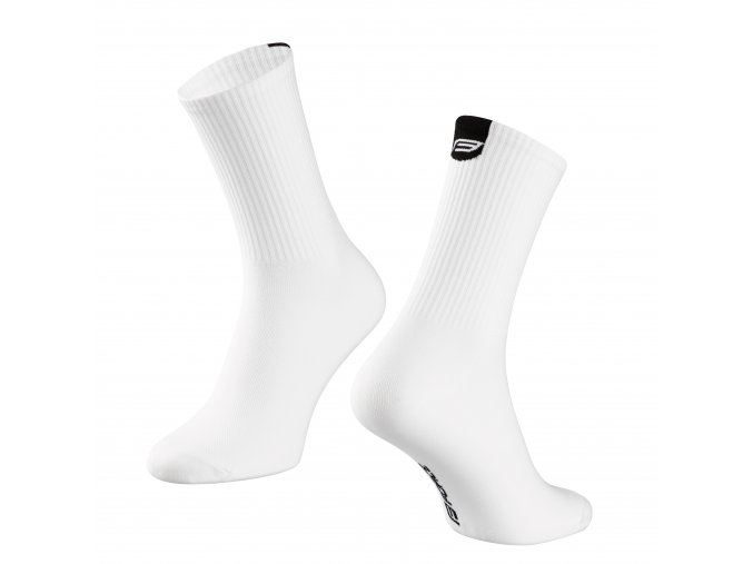 ponožky FORCE LONGER SLIM, bílé