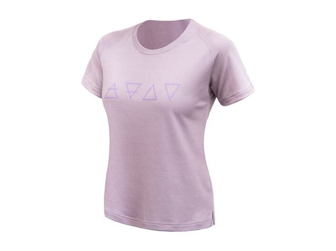 triko krátké dámské SENSOR MERINO BLEND ELEMENTS mystic violet (Velikost L)