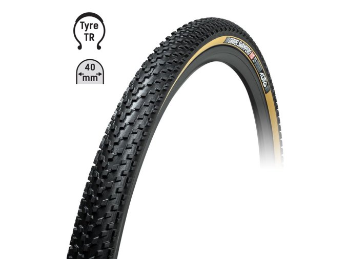 plášť TUFO Gravel SWAMPERO HD 700x40C,bezd.črn/béž
