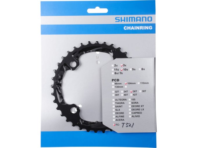 převodník 36z Shimano Deore FC-T521 3x10 4 díry