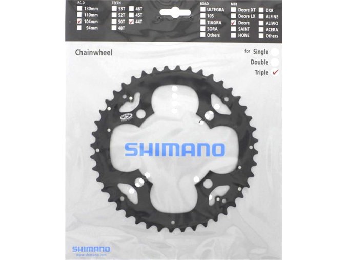 převodník 44z Shimano Deore FC-M530 3x9 4 díry