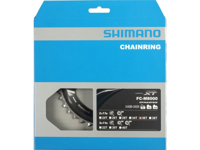 převodník 36z Shimano XT FC-M8000 2x11 4 díry