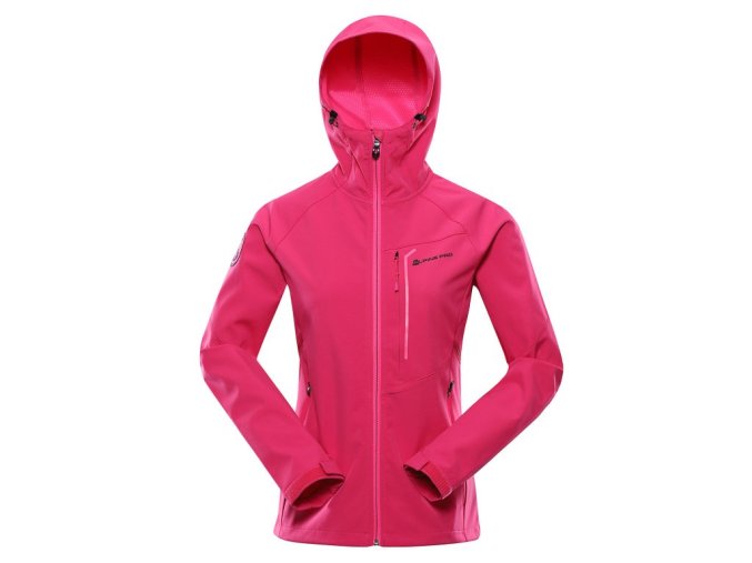 bunda dámská ALPINE PRO ESPRITA softshellová růžová