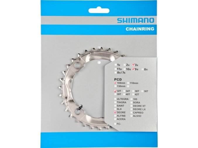 převodník 32z Shimano Deore FC-M532 3x9 4 díry