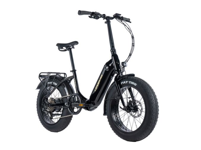 LEADER FOX CODY FAT BIKE 20", ZADNÍ MOTOR, M:2024-2     LEADER FOX E-BIKE 20" CODY-2, FOLDING BIKE,BLACK (REAR MOTOR), vel.