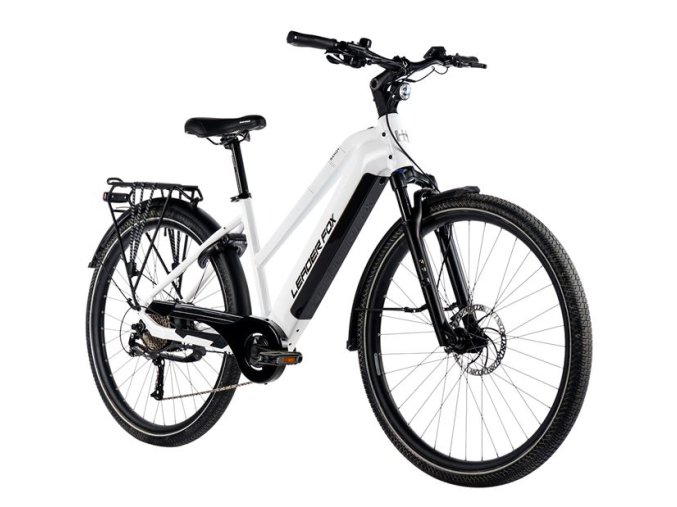 LEADER FOX SANDY DÁMSKÁ 28", ZADNÍ MOTOR, M:2024-1 LEADER FOX E-BIKE 28" SANDY LADY 18"-1, BLACK MATT/YELLOW+GREY (REAR MOTOR), vel. 18"