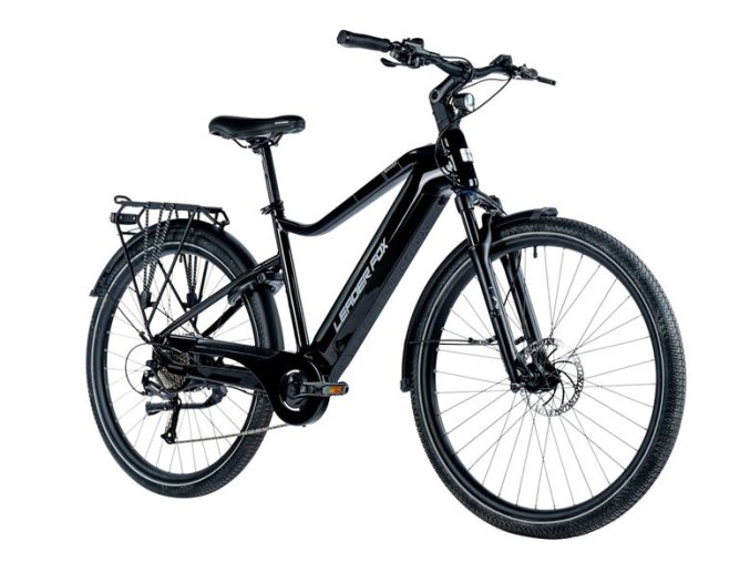 LEADER FOX SANDY PÁNSKÁ 28", ZADNÍ MOTOR, M:2024-1 LEADER FOX E-BIKE 28" SANDY GENT 19"-1, BLACK MATT/BLUE+GREY (REAR MOTOR), vel. 19"