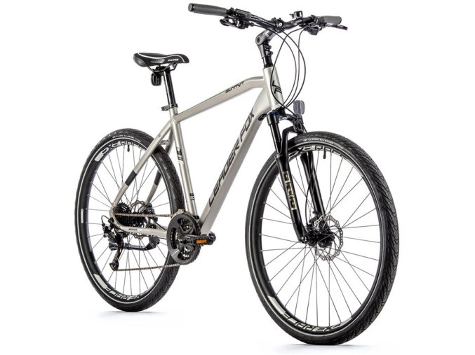 LEADER FOX ŠUMAVA PÁNSKÁ,CROSS 28",3X9,SPEED,M:2023-1 Leader Fox SUMAVA Pánské 28", 2023 stříbrné, vel. 19"