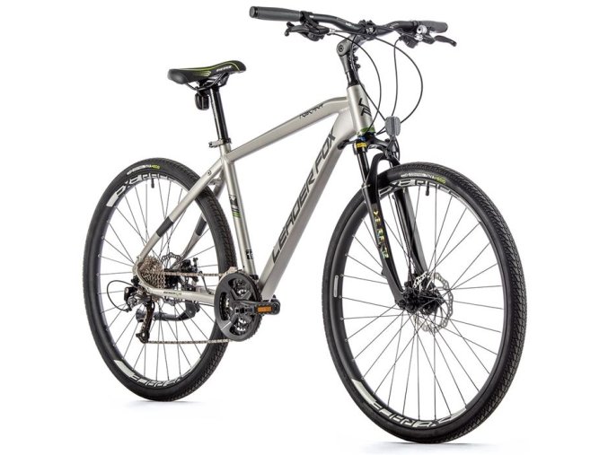 LEADER FOX TOSCANA PÁNSKÁ,CROSS 28",3X9,SPEED,M:2023-1 Leader Fox TOSCANA Pánské 28", 2023 stříbrné, vel. 19"