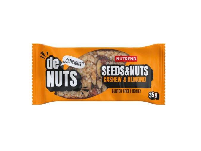 tyčinka Nutrend DeNuts Seeds&Nuts kešu+mandle 35g