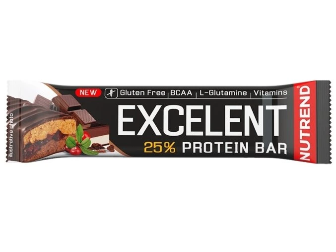 tyčinka Nutrend Excelent DOUBLE čokoláda 85g exp.10/24