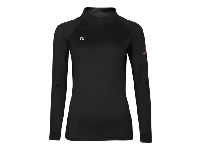 triko dlouhé dámské Progress TX NSTZ se stojáčkem černé (Velikost L)