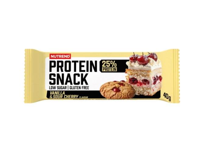 tyčinka Nutrend Protein Snack vanilka & višeň v mléčné čokoládě, 40g