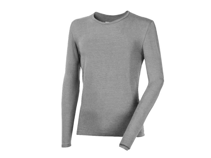 triko dlouhé pánské Progress ORIGINAL LS bambus šedý melír (Velikost XXL)